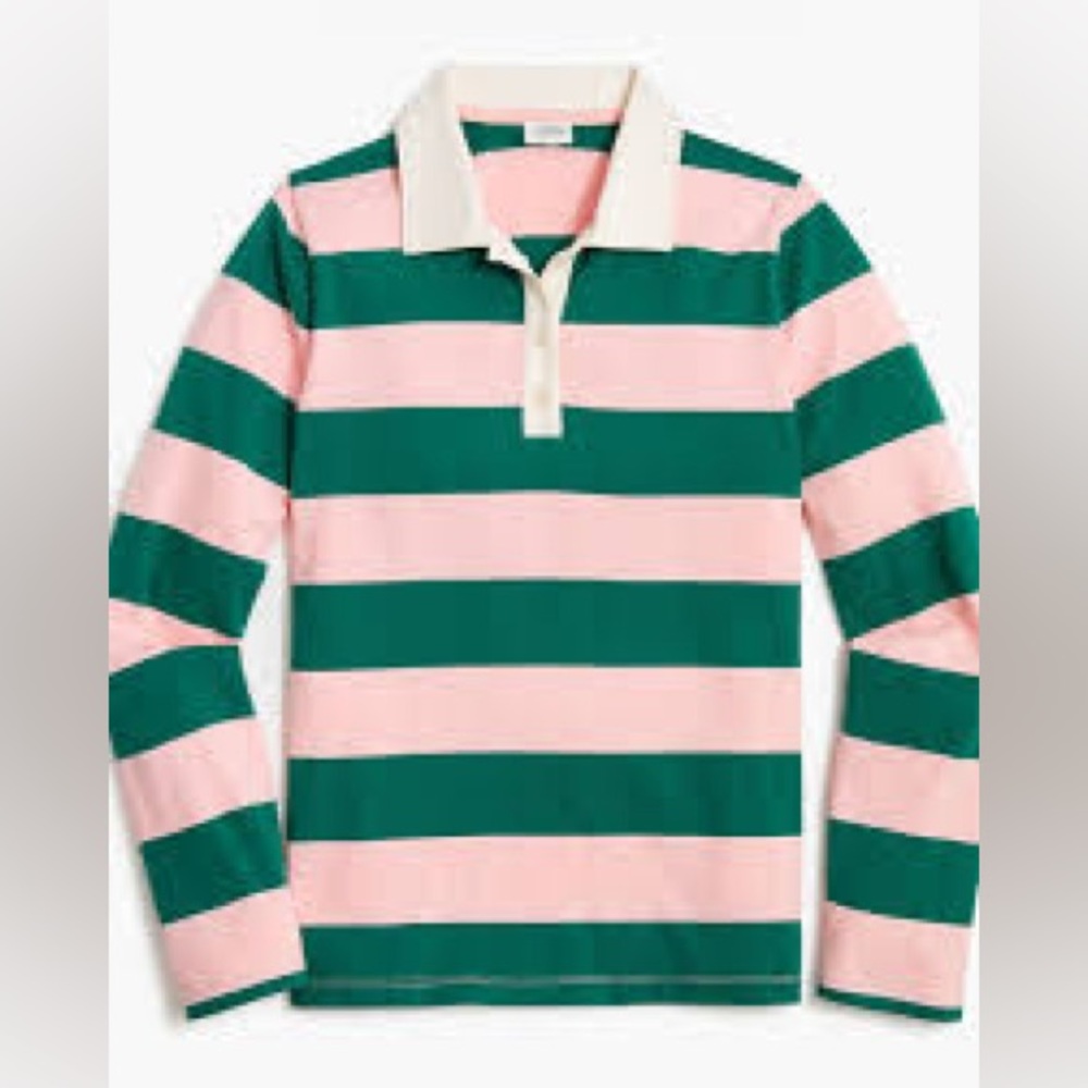 J CREW WOMENS RUGBY TEE POLO SIZE SMALL WORN FEW TIMES